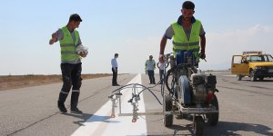 Ercan pistti boyanıyor