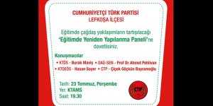 ‘Eğitimde Yeniden Yapılanma Paneli’ düzenlenecek