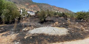 Makineden çıkan kıvılcım yaktı