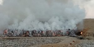 Güngör çöplüğünde yangın