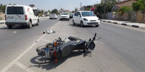 Motor sürücüsü yaralandı