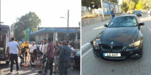 Aracın çarptığı bisiklet sürücüsü yaralandı