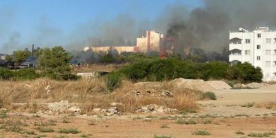 Makineden çıkan kıvılcımlar yangına neden oldu