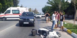 Motosiklet sürücüsü ağır yaralı