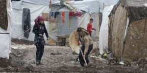 Sığınmacıların soğukla mücadelesi