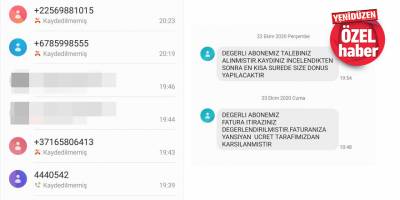 “Yabancı ülkelerden gelen bilinmeyen numaralara cevap vermeyin”
