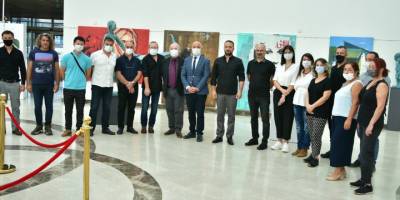 “Güzel Sanatlar Cumhuriyet Sergisi” YDÜ’de açıldı