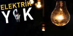 Kesintinin sebebi yüksek gerilim hattındaki arıza