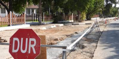 İskele Belediyesi yağmur suyu drenaj hattı çalışmalarını sürdürüyor