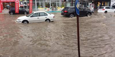 Mağusa ilk yağmurda battı, çıktı
