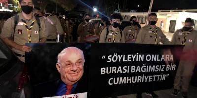 Liseli gençlerden Denktaşlı mesaj