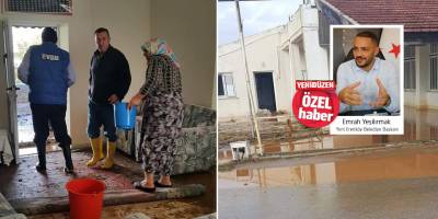 “Su baskınına uğrayan birçok ev var”