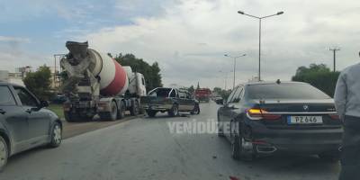 Lefkoşa’da iki araç çarpıştı