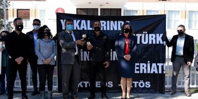 KTÖS ve KTOEÖS'ten meclis önünde eylem