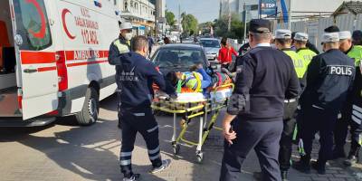 Dikkatsiz sürücü yayaya çarptı