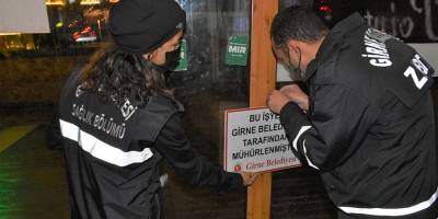 Girne'de 4 işyerinin faaliyetleri durduruldu