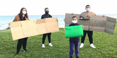 “İskele kontrolsüz beton yığına gelmesin” eylemi