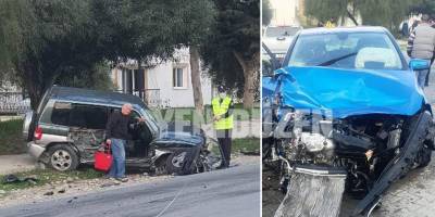 Lapta’da üç araç çarpıştı: 1’i ağır iki kişi yaralandı