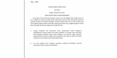 Sokağa çıkma yasağı Resmi Gazete'de