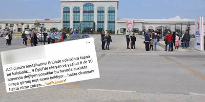 Pandemideki PCR kuyruğu yola taştı