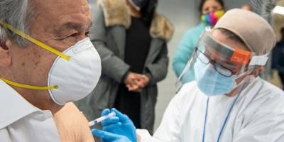 Guterres, Covid-19 aşısı oldu