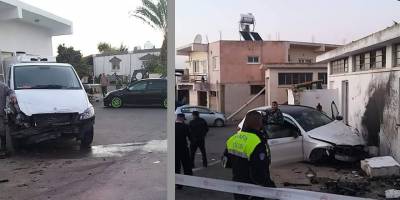 Yenierenköy'de kaza: Önce araca, sonra belediye duvarına çarptı