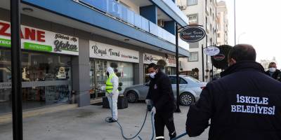 İskele'de dezenfekte çalışmalarını iki katına çıkardı