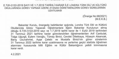 İngiltere'deki öğretmenlerin görev süresi uzatıldı