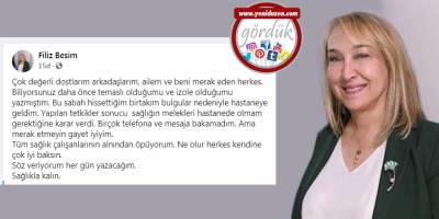 İzole olan Besim, hastanede tedaviye alındı