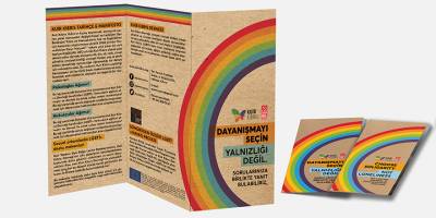 Kuir Kıbrıs Derneği "Dayanışma Hattı" için bröşür hazırladı