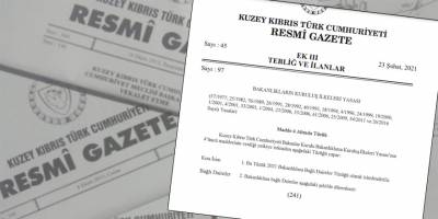 Bakanlıklara bağlı dairelerde değişiklik