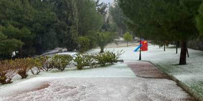 Girne dolu ve yağmura teslim