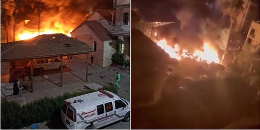 Hastanenin “Hamas tarafından” bombalandığı iddiasını sürdüren İsrail ses kaydı paylaştı